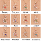 FREE Today: Month Birthstone Star Creative Gift Card Necklace