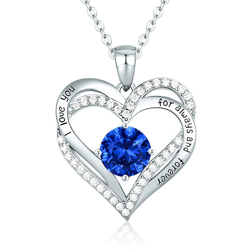 FREE Today: "I Love You Always and Forever" – Forever Love Birthstone Heart Necklace