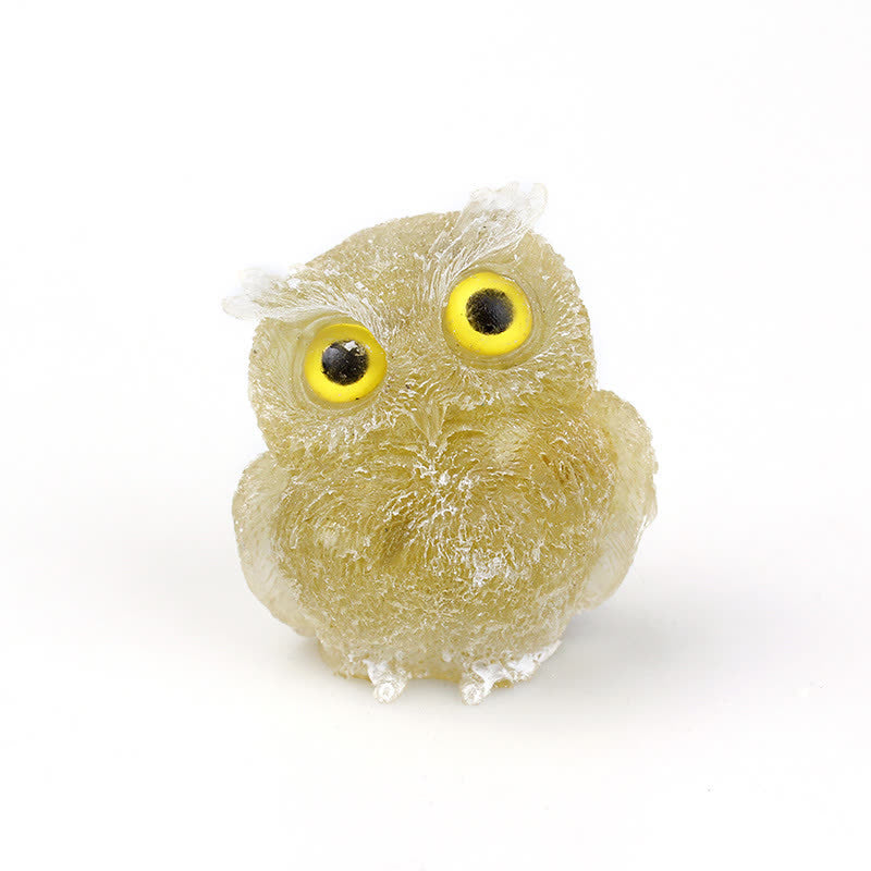 FREE Today: Natural Crystal Owl Healing Gemstone Decoration
