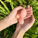 Easter Rose Quartz Dancing Star Crystal Egg