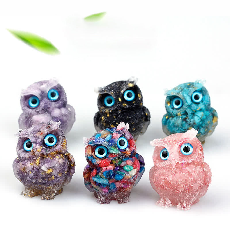 FREE Today: Natural Crystal Owl Healing Gemstone Decoration