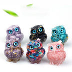 FREE Today: Natural Crystal Owl Healing Gemstone Decoration