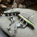 Abalone Frog Earrings