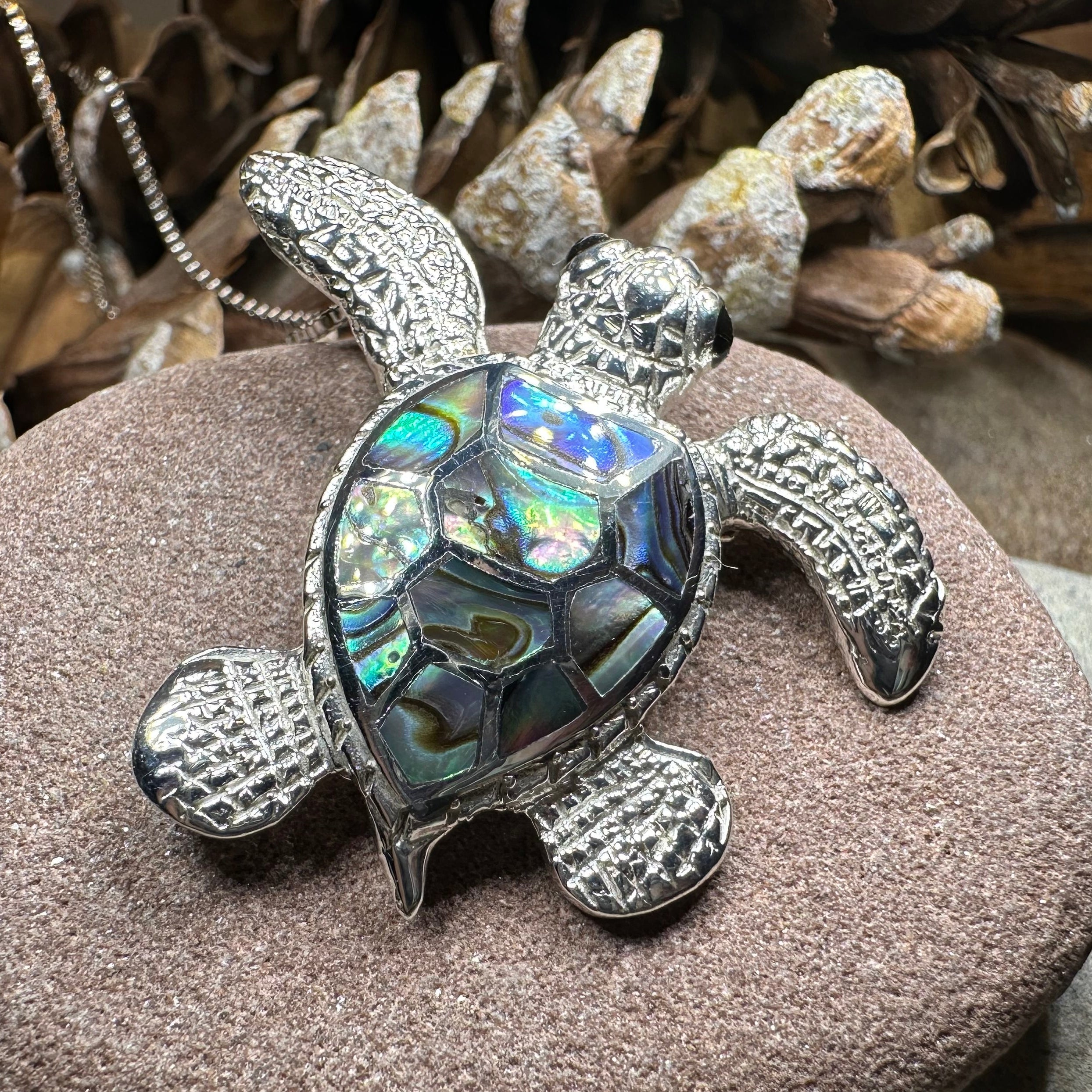 Abalone Turtle Necklace