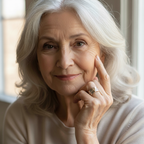 Vintage Golden Heart Silver Ring