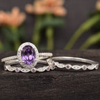 FREE Today: Alexandrite & Emerald 3 - piece Ring