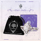 FREE Today: "Cleansing Evil" - Waterdrop Lace Crown Moissanite Two-piece Ring Set