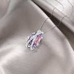 FREE Today: 925 Sterling Silver Twist Dangle Aquamarine Ring/ Necklace/ Earrings