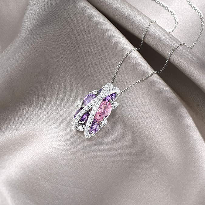 FREE Today: 925 Sterling Silver Twist Dangle Aquamarine Ring/ Necklace/ Earrings