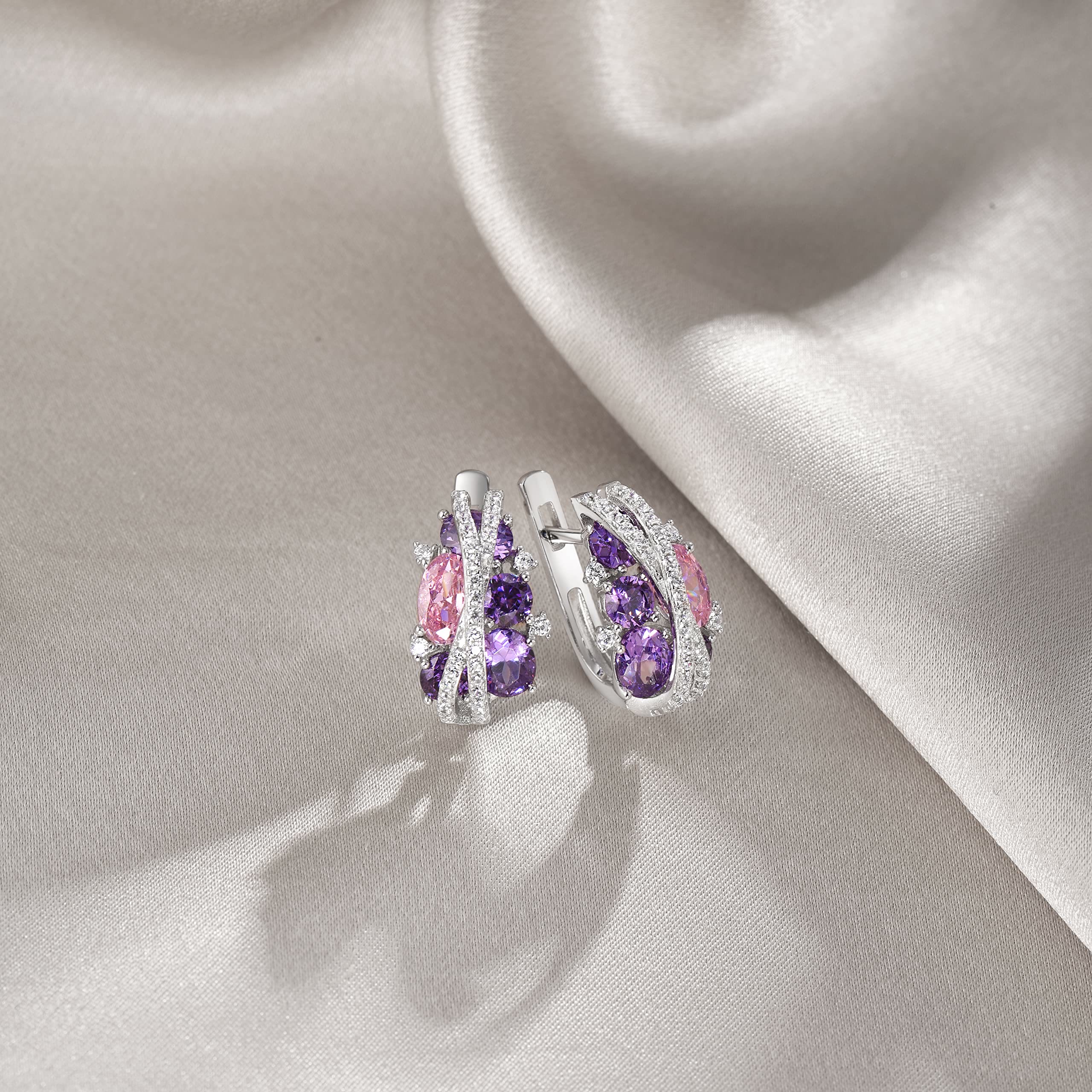 FREE Today: 925 Sterling Silver Twist Dangle Aquamarine Ring/ Necklace/ Earrings