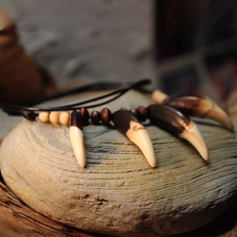FREE Today: "Nature's Protection" Large Real Wolf Teeth Necklace