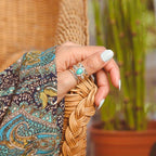 Boho Vintage Turquoise Ring