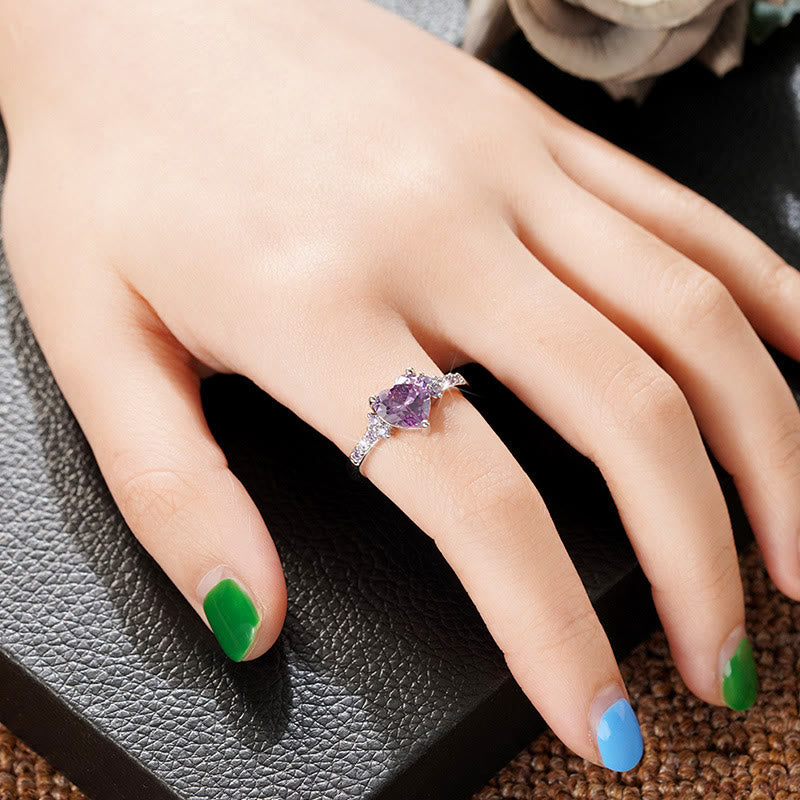 FREE Today: "Eternal Love" Amethyst Heart Ring