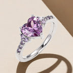 FREE Today: "Eternal Love" Amethyst Heart Ring