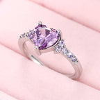 FREE Today: "Eternal Love" Amethyst Heart Ring
