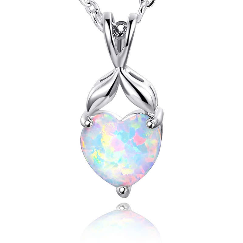 FREE Today: "Eternity Unlimited" Opal Heart Engagement Wedding Ring
