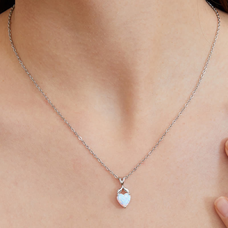 FREE Today: "Eternity Unlimited" Opal Heart Engagement Wedding Ring