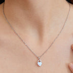 FREE Today: "Eternity Unlimited" Opal Heart Engagement Wedding Ring