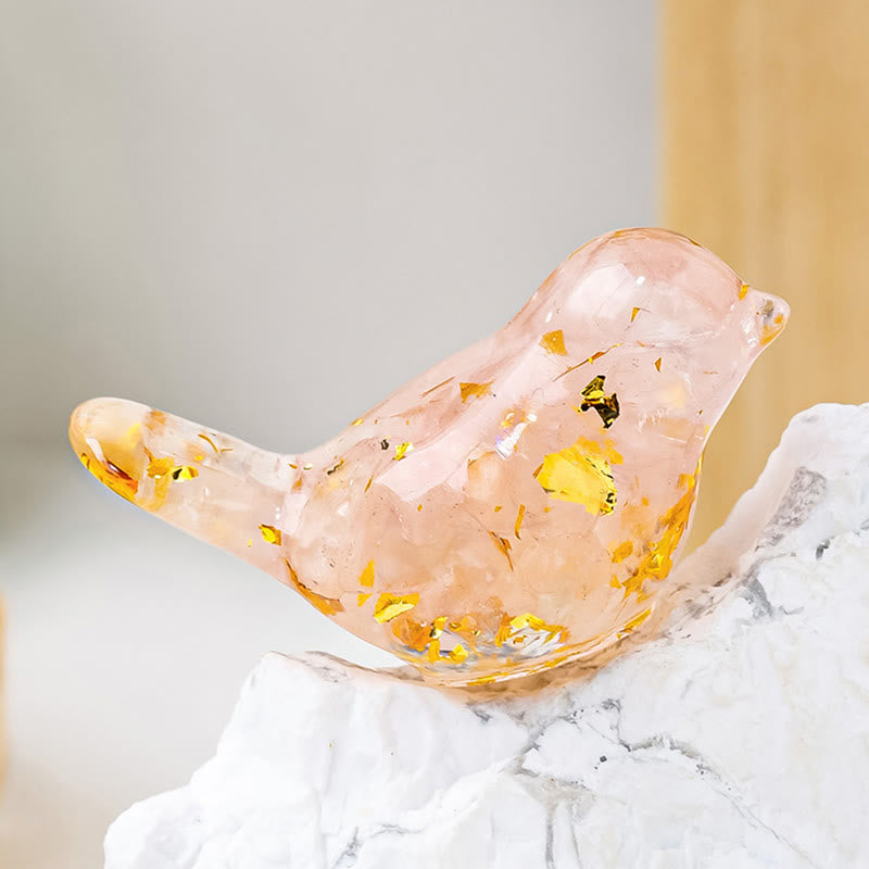 FREE Today: Natural Gemstone Bird Sculpture Decoration