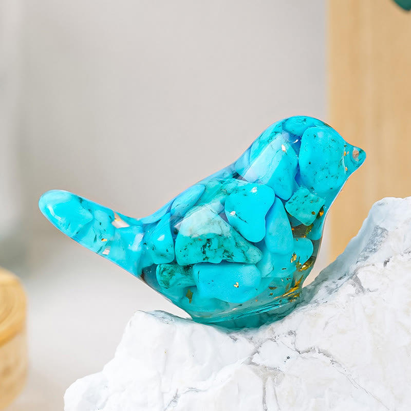 FREE Today: Natural Gemstone Bird Sculpture Decoration
