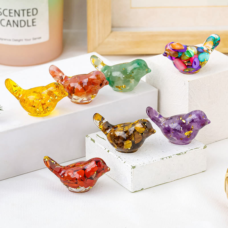 FREE Today: Natural Gemstone Bird Sculpture Decoration