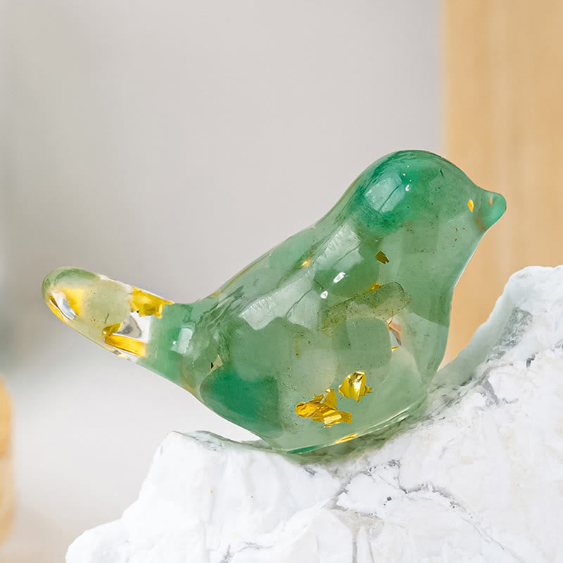 FREE Today: Natural Gemstone Bird Sculpture Decoration
