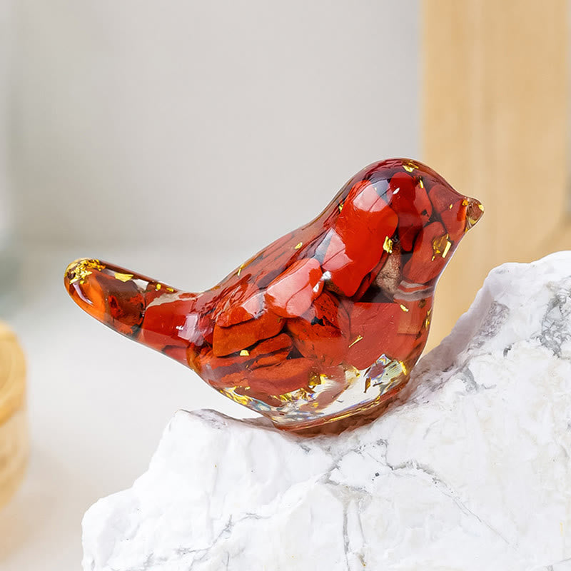 FREE Today: Natural Gemstone Bird Sculpture Decoration
