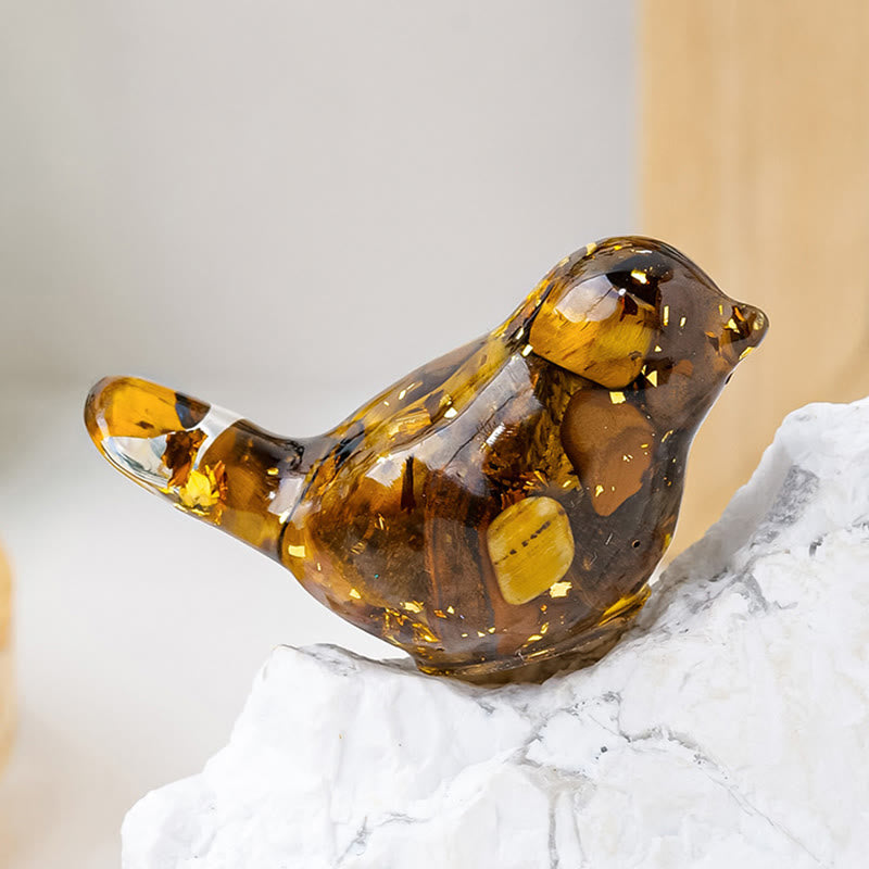 FREE Today: Natural Gemstone Bird Sculpture Decoration