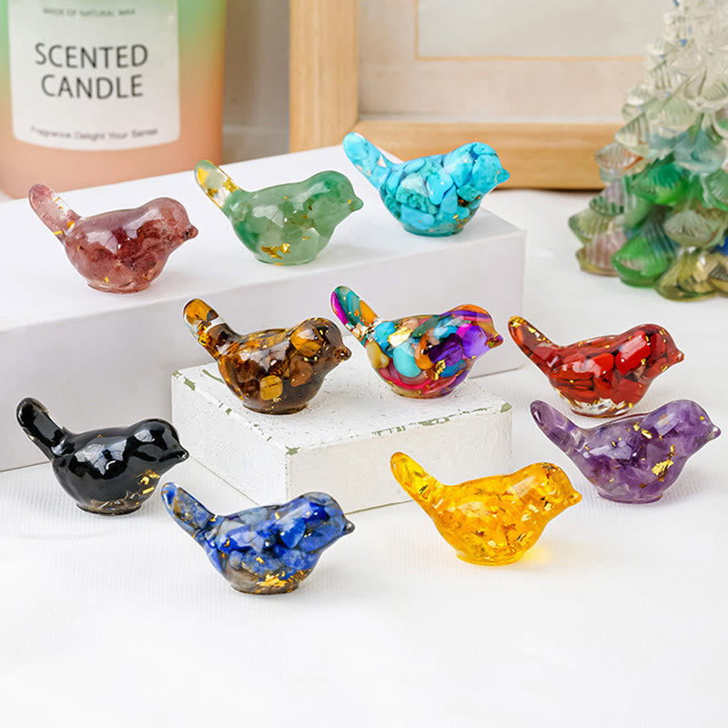 FREE Today: Natural Gemstone Bird Sculpture Decoration