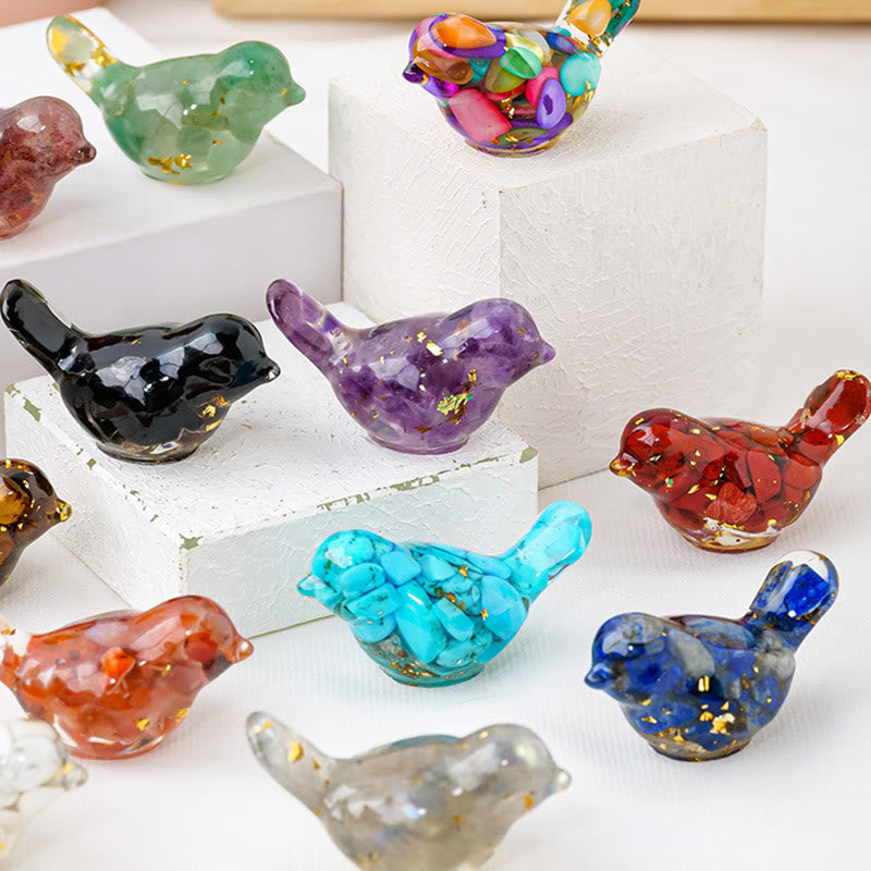 FREE Today: Natural Gemstone Bird Sculpture Decoration