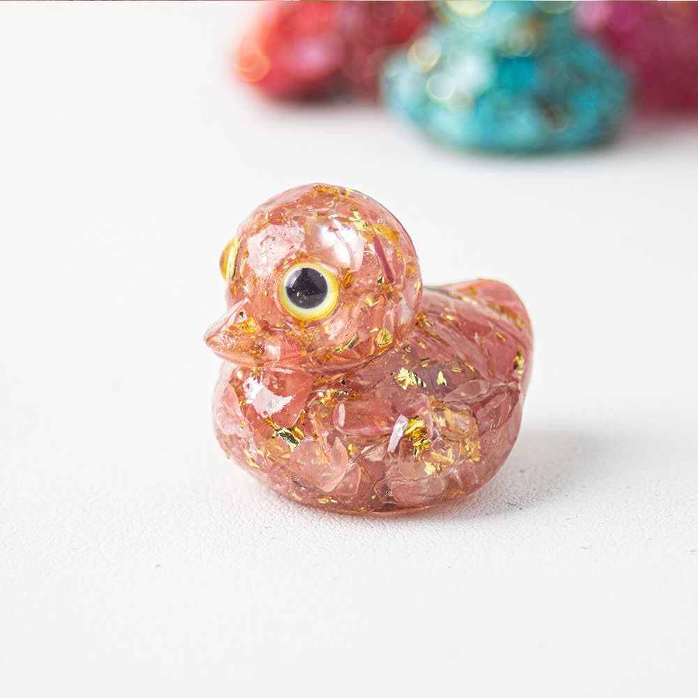 FREE Today: Natural Crystal Duck Gemstone Decoration