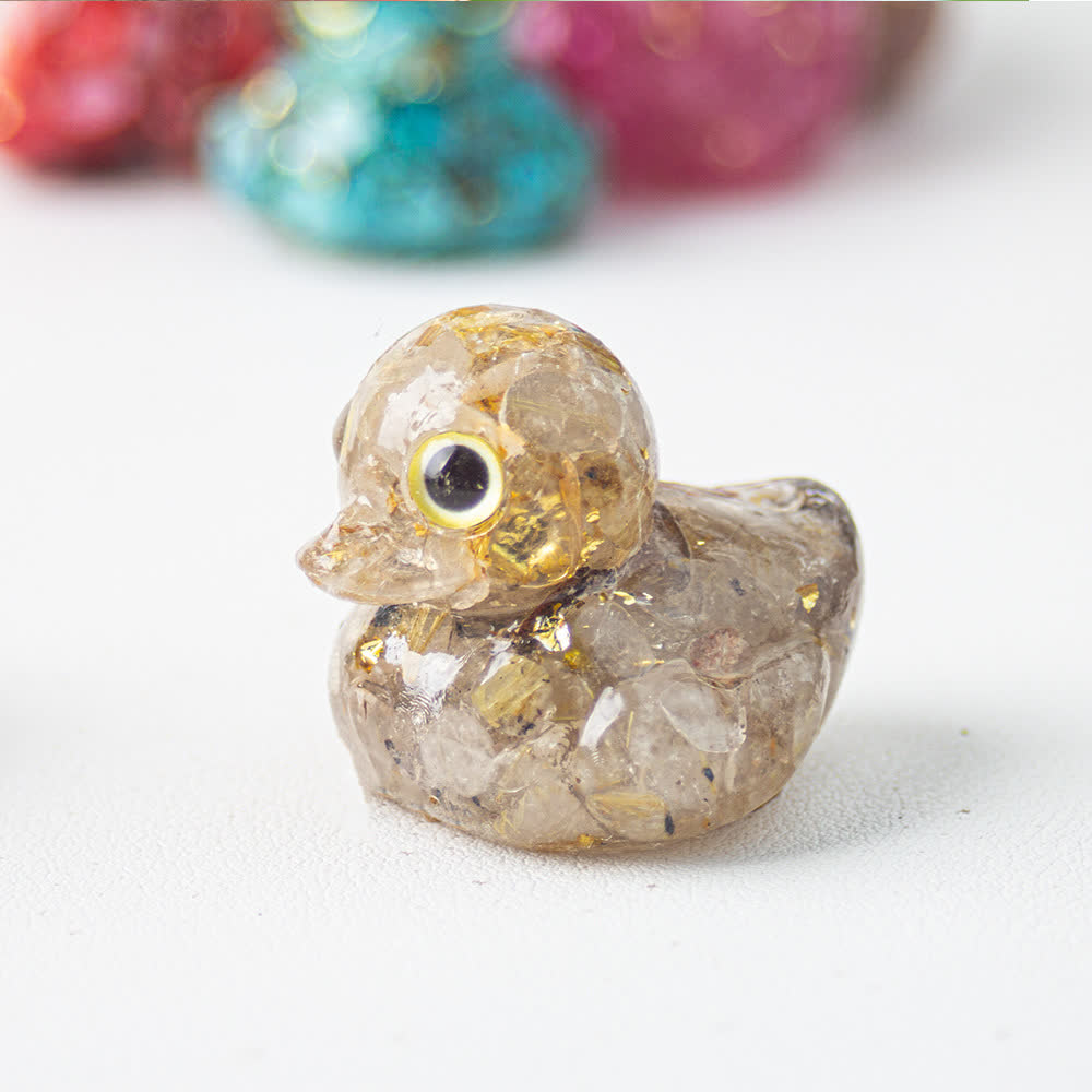FREE Today: Natural Crystal Duck Gemstone Decoration
