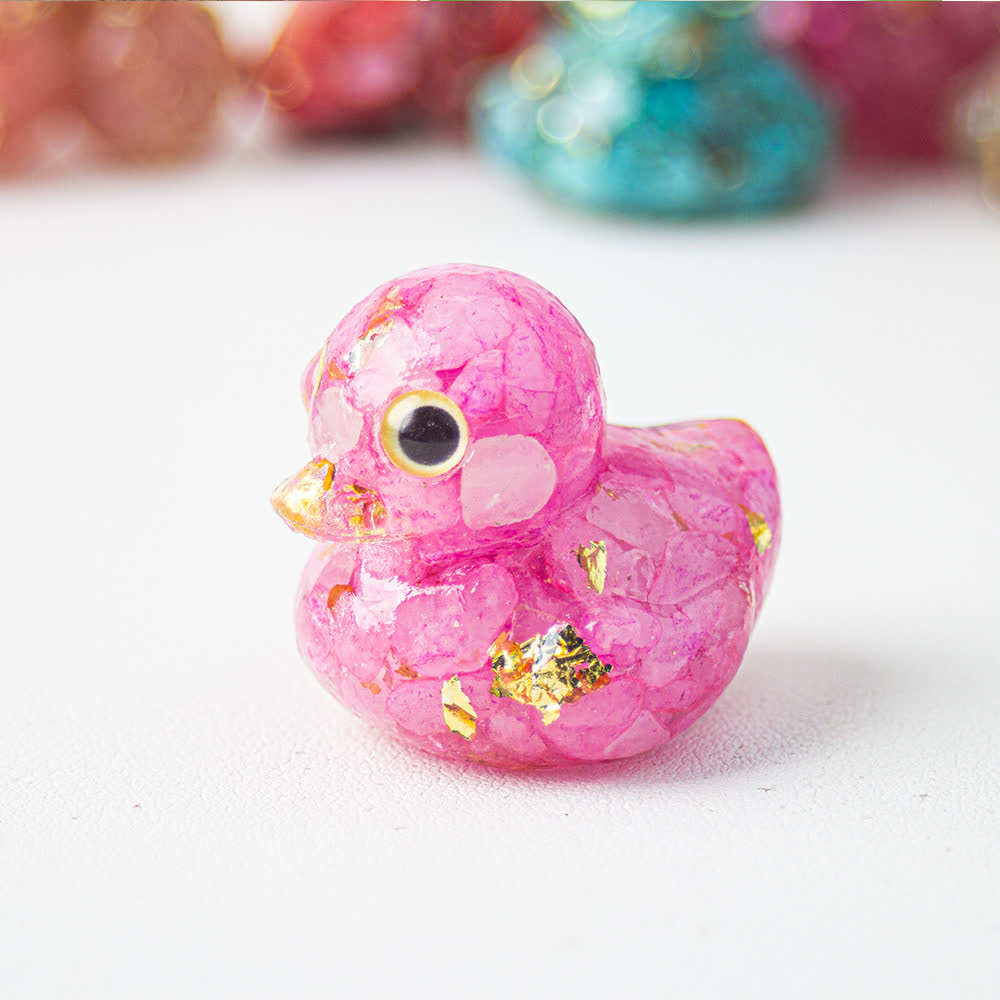 FREE Today: Natural Crystal Duck Gemstone Decoration