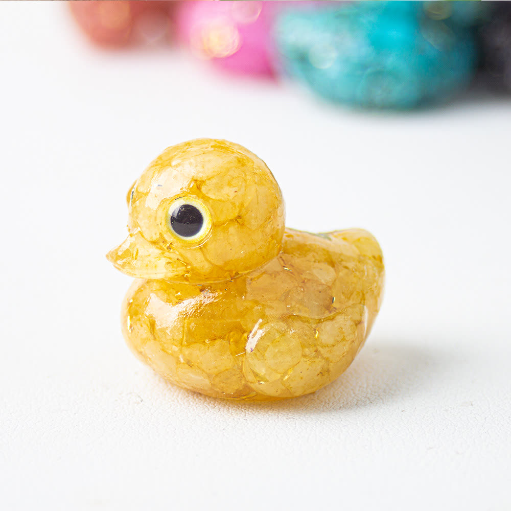 FREE Today: Natural Crystal Duck Gemstone Decoration