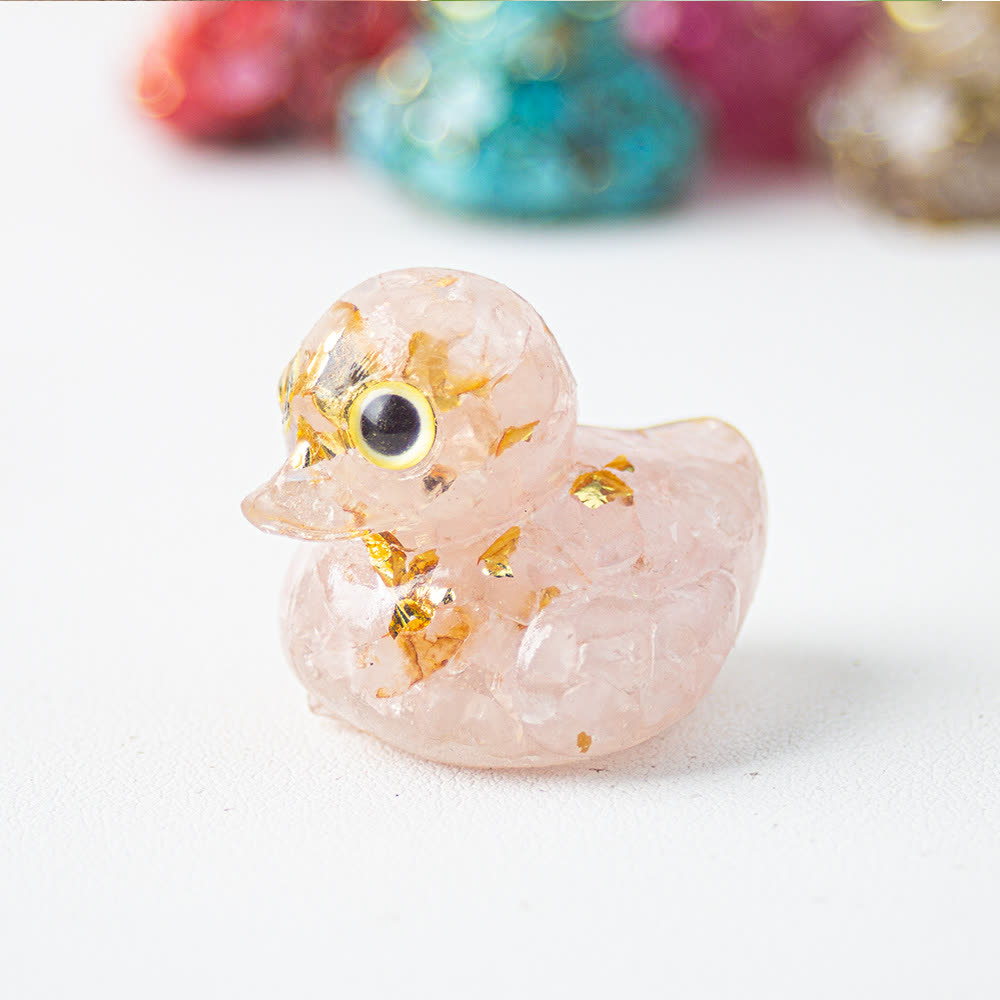 FREE Today: Natural Crystal Duck Gemstone Decoration