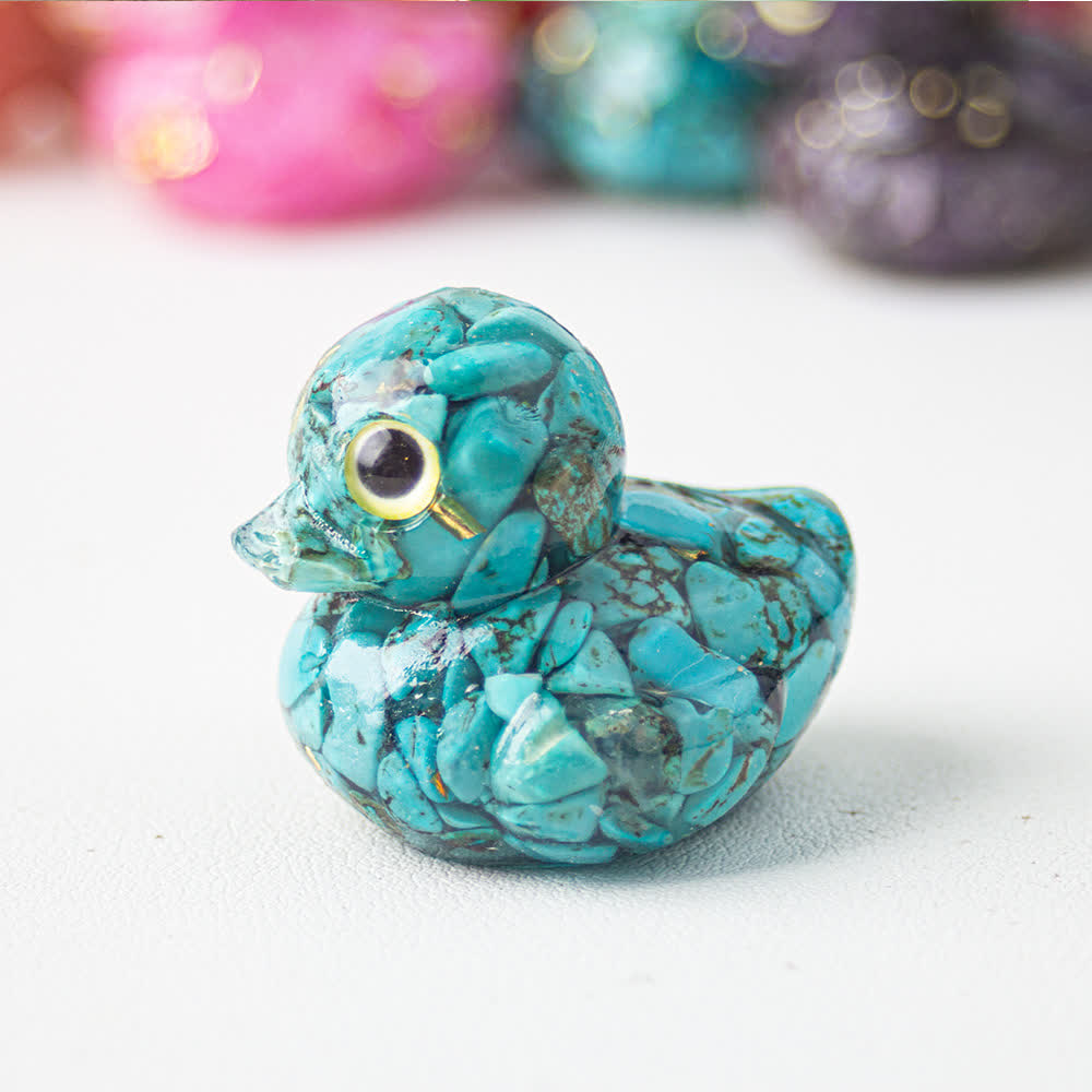 FREE Today: Natural Crystal Duck Gemstone Decoration