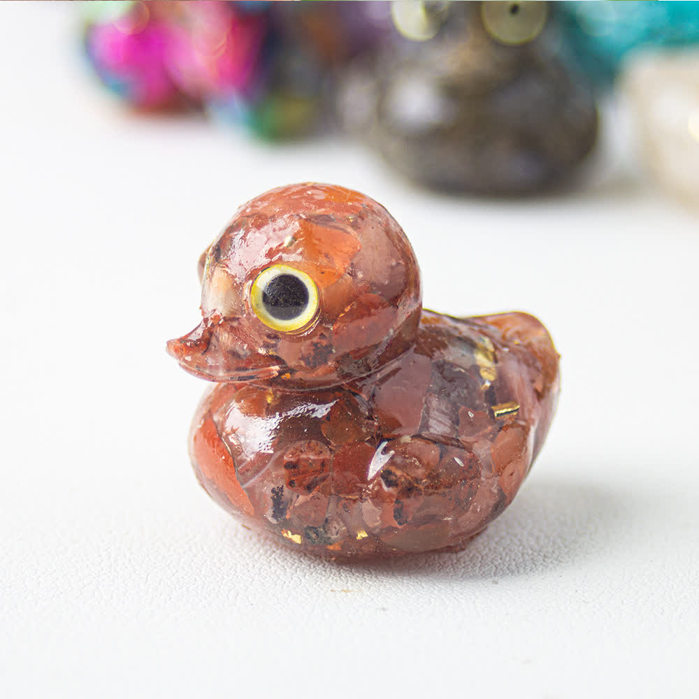FREE Today: Natural Crystal Duck Gemstone Decoration