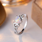FREE Today: "Eternity Unlimited" Opal Heart Engagement Wedding Ring