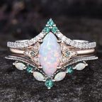 FREE Today: Eternal Glow Opal Promise Ring Set