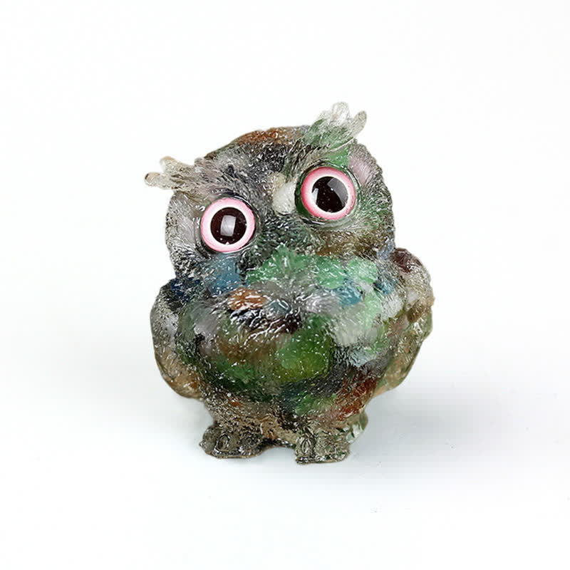 FREE Today: Wise Guardian Crystal Owl Figurine Gemstone Decoration
