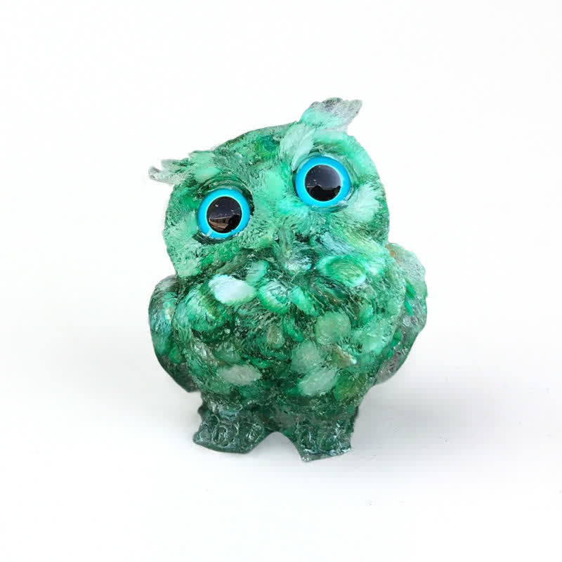 FREE Today: Wise Guardian Crystal Owl Figurine Gemstone Decoration