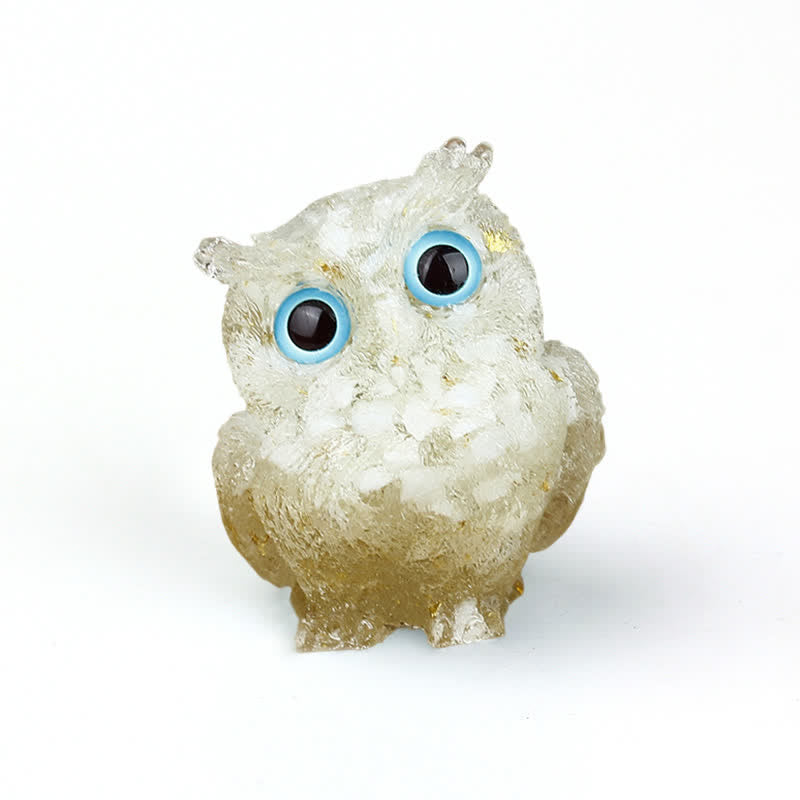 FREE Today: Wise Guardian Crystal Owl Figurine Gemstone Decoration