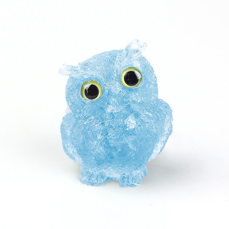 FREE Today: Wise Guardian Crystal Owl Figurine Gemstone Decoration