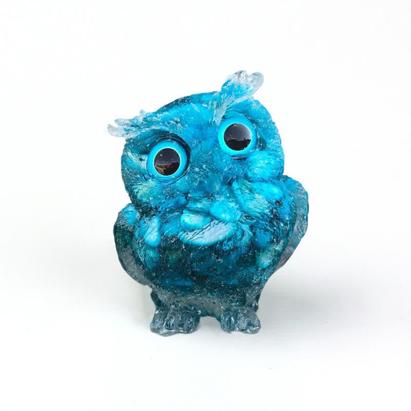 FREE Today: Wise Guardian Crystal Owl Figurine Gemstone Decoration