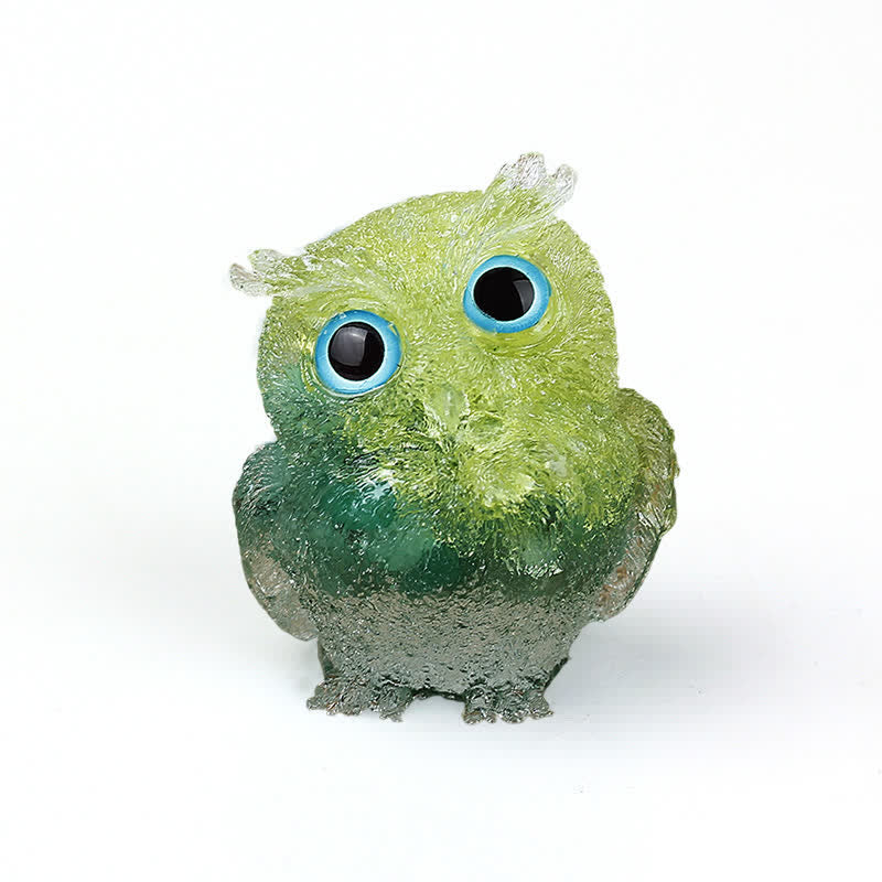 FREE Today: Wise Guardian Crystal Owl Figurine Gemstone Decoration