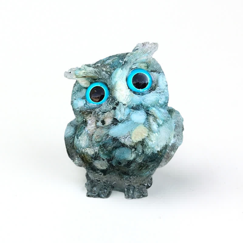 FREE Today: Wise Guardian Crystal Owl Figurine Gemstone Decoration