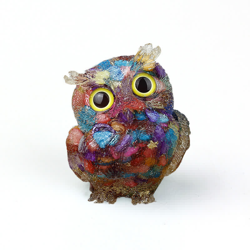 FREE Today: Wise Guardian Crystal Owl Figurine Gemstone Decoration