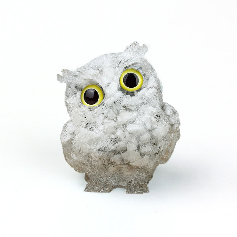 FREE Today: Natural Crystal Owl Healing Gemstone Decoration