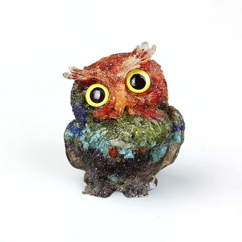FREE Today: Wise Guardian Crystal Owl Figurine Gemstone Decoration