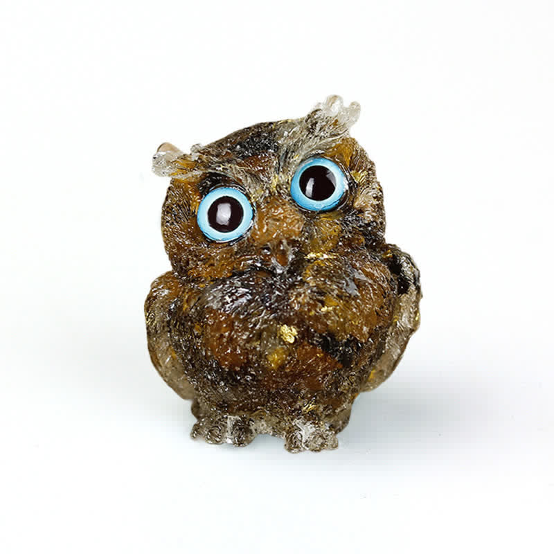 FREE Today: Natural Crystal Owl Healing Gemstone Decoration